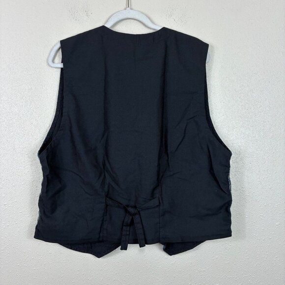 VTG 80s Nantu Tamia Handwoven Inca Quichua Vest XL Ethnic Boho Folkcore - Picture 5 of 7